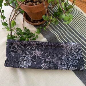 Turtlefur Floral Faux Fur Lined Ear Warmer Headband